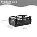 Tixill 2-Pack Mini Foldable Plastic Storage Box Mini Plastic Baskets for Organizing and Storage for Home Kitchen Bedroom Bathroom Office. (Black, 5.9x3.8x2.2)