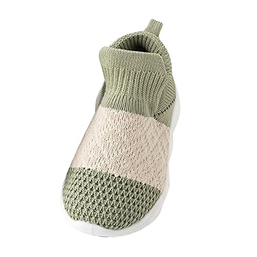 Children Shoes Fashion Thick Soled Breathable Sneakers Baby Toddler Shoes Mesh Children Solid Shoes for Girls Size 8 (Green, 5.5 Infant)
