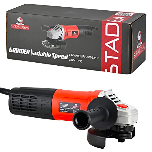 Stadea 5' Variable Speed Angle Grinder Polisher - Stone Concrete/Tile Electric Power Cutting Slow SpeedTool - 1400 W, 3000-10000 RPM