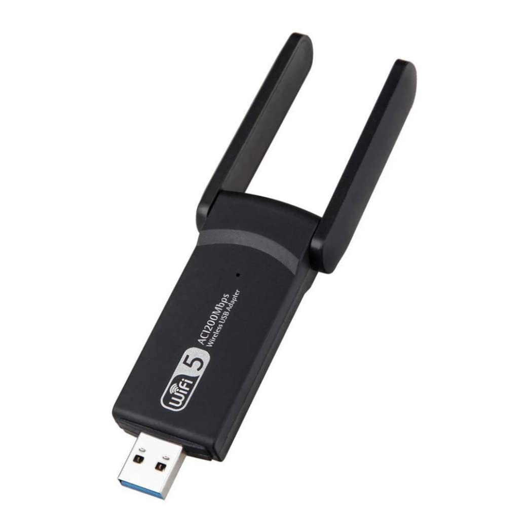 Adapter USB WiFi 2.4G + 5.8G 1200Mbps Dwuzakresowy bezprzewodowy adapter anteny internetowej Dongle Karta sieciowa/200