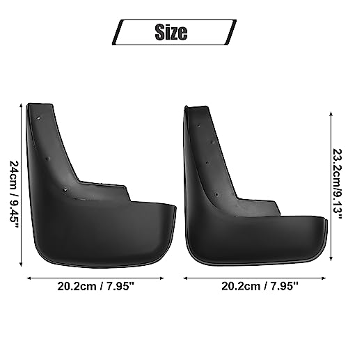 Image of ACROPIX Car Front and Rear Mud Flaps Splash Guards Fit for Toyota Camry - Pack of 12 Black