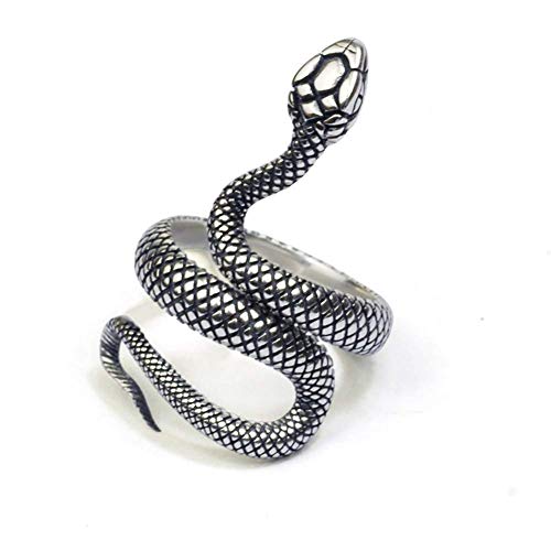 Hiistaring Anillos de serpiente de moda para mujer, anillo de serpiente, estilo...