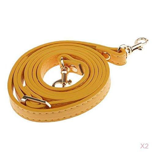 nivaa 2pcs Adjustable Shoulder Bag Accessories Handbag Handles Straps Yellow-picture-13