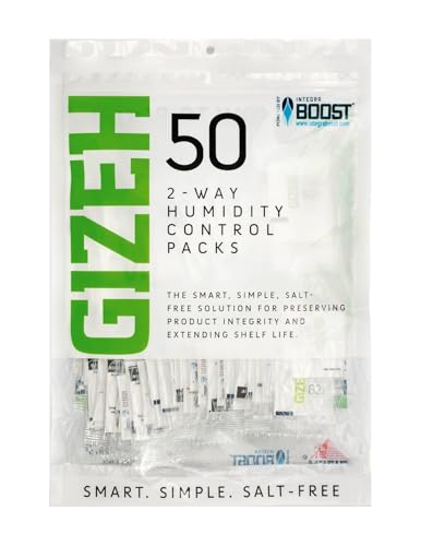 GIZEH X INTEGRA BOOST 2-Wege-Technologie Humidity Control Pack 1 Beutel (50 Packs)