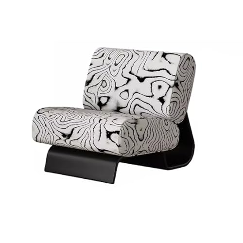 MPLFHSYOS Silla Decorativa Retro Moderna, Sillón Individual De Tela Floral Vintage For Salón, Recepción, Sala De Té, Área De Reunión(B)
