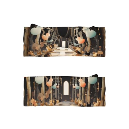 Cat playing chess Baby Headbands Soft Nylon Hairbands with Stretchy Bows Girls Hair Accessories for Newborn Infant Toddler Kids2