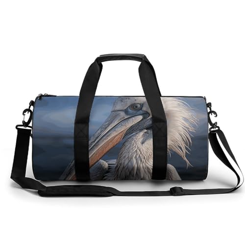 Gym Bag for Men Women Realistic Pelican Duffel Bag Overnight Bag with Compartment Gym Sackpac
