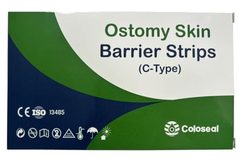 Image of OA102C, Ostomy Barrier Adhesive, C-Type Elastic Barrier Tape, Fix Urine /Stool Collection Bag, Ostomy Support Tape (Pack of 20)
