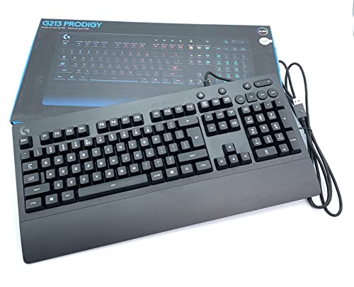 213 Prodigy Tastiera Gaming Cablata, LIGHTSYNC RGB, Tasti Retroilluminati, Resistente agli Schizzi, Tasti Personalizzabili, Controlli Dedicati Multimediali, QWERTY US Layout, Nero - Tastiera gaming - Immagine 5