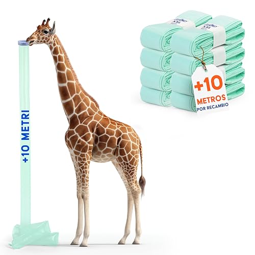 LillOne 8 Recambios XXL de 10,5 m – Compatibles con Cubos de Pañales TOMMEE TIPPEE, ANGELCARE, LITTER LOCKER y Más – Extra Largos, Alta Densidad, Control de Olores