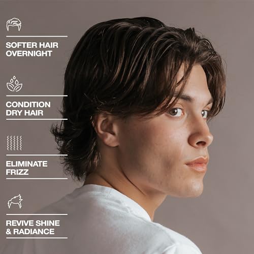 CRVFT Daily Leave in Conditioner For Men [OIL] | Men's Hair Moisturizer | Hair Oil For Men | For Dry and Damaged Hair (Thick, Curly, Frizzy, Long, & More) | Scented | (3oz) PM