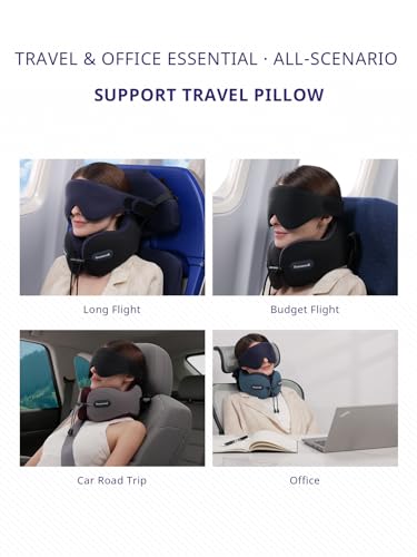 Image of Travel Pillow, Neck Pillow Airplane for Long Flight Sleeping