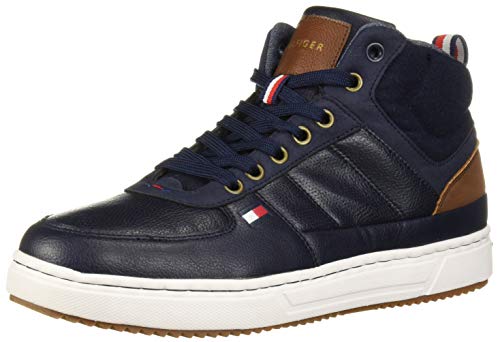 Tommy Hilfiger Men's Manzu Sneaker, Dark Blue Ll, 10.5