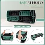 Fitvids Step Aerobic Platform, 31" Exercise Step with 3 levels Adjustable Height - Image 2