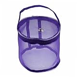 Gatuida Stricktasche Klein Nylon Mesh Aufbewahrungstasche mit Henkel für Häkel Stricknadeln...