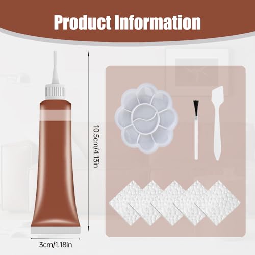 2025 Advanced Leather Repair Gel for Car Seats and More (Chocolate Brown)