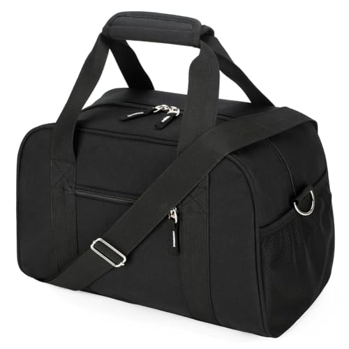 SeaRock 14 inch Small Gym Bag, Mini Duffel Bag for Women & Men, Carry On Lightweight for Travel Sport - Black