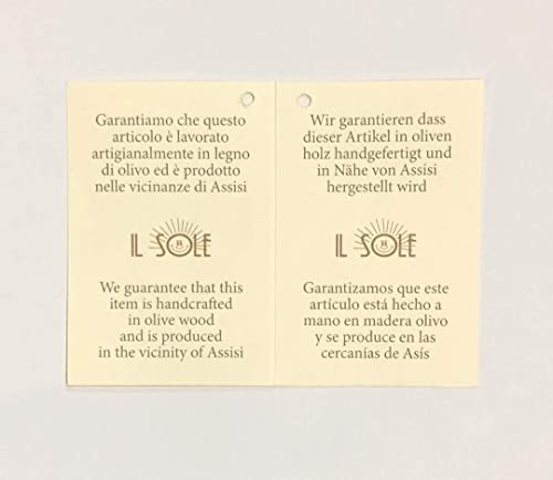 IL SOLE Tau da parete in legno di ulivo intagliato...