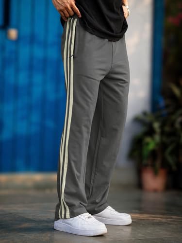 Image of Maniac Mens Colorblock Biscuit and Brown Color Baggy Fit Pant