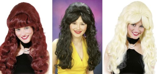 Preisvergleich Produktbild PARTY DISCOUNT ® Perücke Milva, schwarz