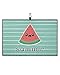 OComster Summer Cute Watermelon Baby Golf Towel with Carabiner Clip, Cartoon Cute Green Thin Stripes Microfiber Waffle Pattern Golf Towel, Golf Accessories for Cleaning Clubs and Balls, 24x16 in
