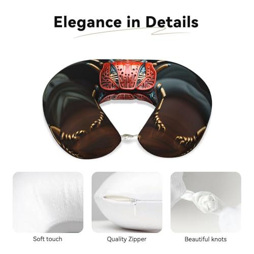 Almohada de viaje U-shaped de espuma viscoelástica miniatura 3