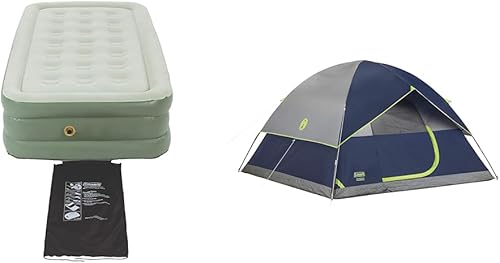 Coleman Colchón de aire doble alto SupportRest Tienda Sundome para 2 personas