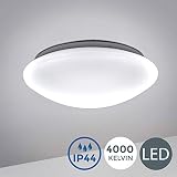 Plafón LED para techo o pared, con 12 W y 1200 lúmenes que brindan buena iluminación y una atmósfera clara. Lámpara con estilo clásico que combina con cualquier estilo de habitación o pasillo