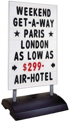 Changeable Copy Springer Sidewalk Sign Stand