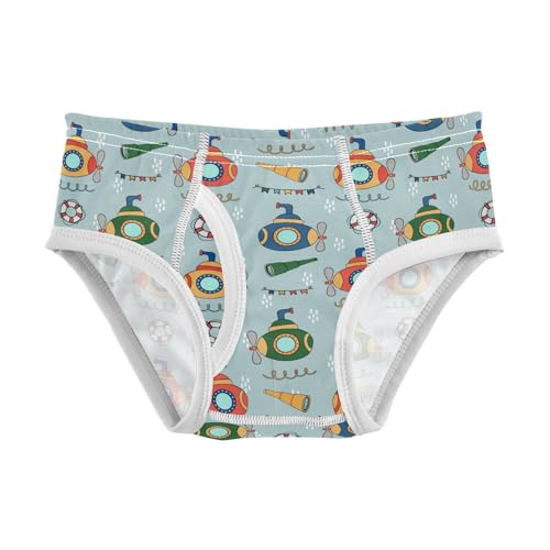 Cotton Little Boys Briefs Soft Submarines Toddler Underwear