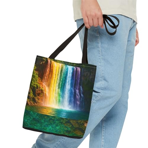 Premium Rainbow Waterfall Tote Bag with Reinforced Stitching3