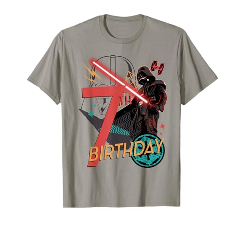Image of Star Wars Darth Vader 7th Birthday Abstract Background T-Shirt