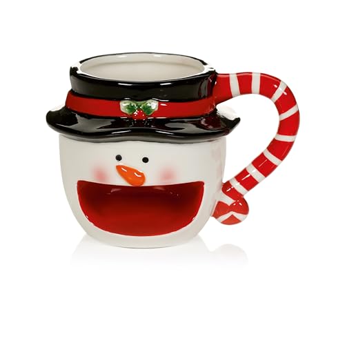 Imagen de Premier Taza navideña de muñeco de nieve con ranura para galletas