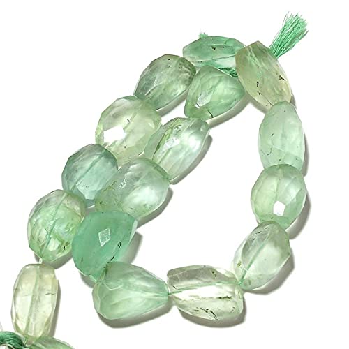 Fluorite verte naturelle en perles facettées LKBEADS de 15-18mm pour création