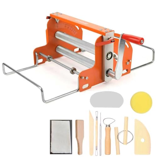 Hand cranked Ceramic Slab Machine Slab Roller for Clay Pottery Manual Ceramic Clay Press Slab Machine.
