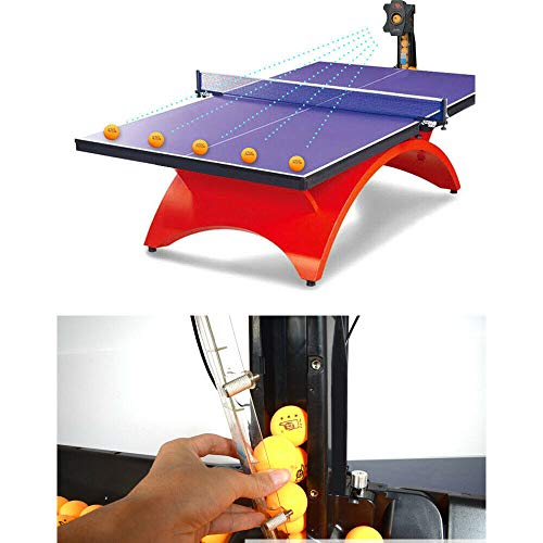 DONSU Table Tennis Robot,Multi-rotat Ping Pong Ball Machine,S6-PRO Table Tennis Robot Automatic Ping-Pong Ball Practice Machine Automatic Ball Machine for Training