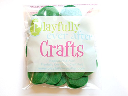 Image of Playfully Ever After Green Craft Felt Circles (1.5 Inch - 94pc)