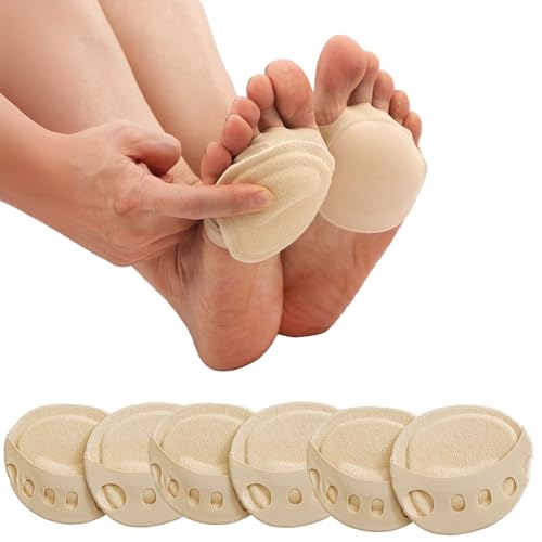 Image of Toe Cover with Padding Toe Topper Liner Cushions Socks Non-Skid Bottom | Ball of Foot Pain Relief Cushions Peep Toe Sandals for Women Stays in Place Toe Separators Bunion Corrector Cushion