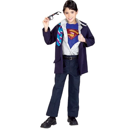 Disfraz de Pecho Musculoso Clark Kent a Superman para Niños miniatura 2