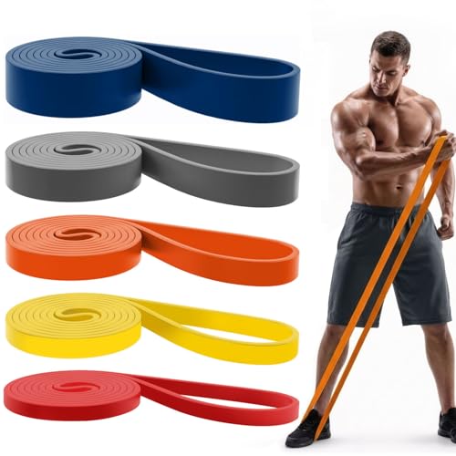 Image of Pull Up Bands, Resistance Bands Set, Exercise Workout Bands for Men & Women, Ideal for Body Stretching, Physical Therapy and Muscle Training