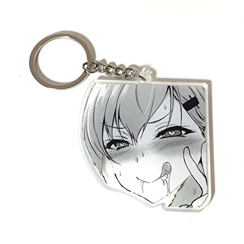 AkinaWay Ahegao Hentai Lust Face Anime Premium Acrylic Keychain
