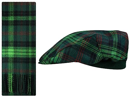 Béret et écharpe en laine Ross Hunting Tartan pour les sorties d'hiver