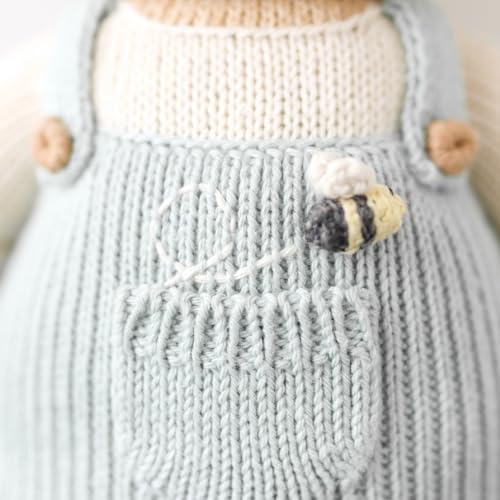 Muñeco tejida a mano oso Charlie de 20 pulgadas miniatura 2