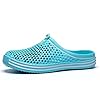 ReverseClock Women Garden Clogs Shoes Unisex Mesh Breathable Slippers Lightweight Summer Beach Sandals Walking Shoes (Cyan-1,5,Female,Women,Medium) #1