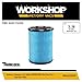 WORKSHOP Wet/Dry Vacs Vacuum Filters WS22200F Fine Dust Wet/Dry Vacuum Filter (Single Shop Vacuum Cleaner Filter Cartridge) For WORKSHOP 5-Gallon To 16-Gallon Shop Vacuum Cleaners