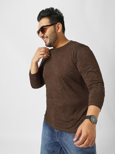 Image of Urbano Plus Men's Printed Full Sleeve Regular Fit Cotton T-Shirt