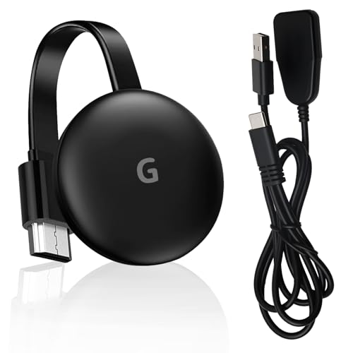 Chromecast Miracast Wireless HDMI Dongle 4K 2.4G– Adaptador WiFi Display 1080P Compatible con Windows/Mac/Android/iOS – Cromescats TV Crome Cast Smart TV para Proyección en Televisor Monitor Proyector