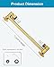 11 Inch Adjustable Shower Head Extension Arm With Locking Set Screw, Singing Rain Brass Egyptian Gold Angle Height Adjustable, Easy To Install, G1/2 Universal Connector Compatible (Egyptian Gold)