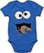 Shirtracer Baby Karneval und Fasching Kostüm - Keks-Monster - 12/18 Monate - Royalblau - Body Baby lustig - BZ10 - Baby Body Kurzarm für Jungen und Mädchen