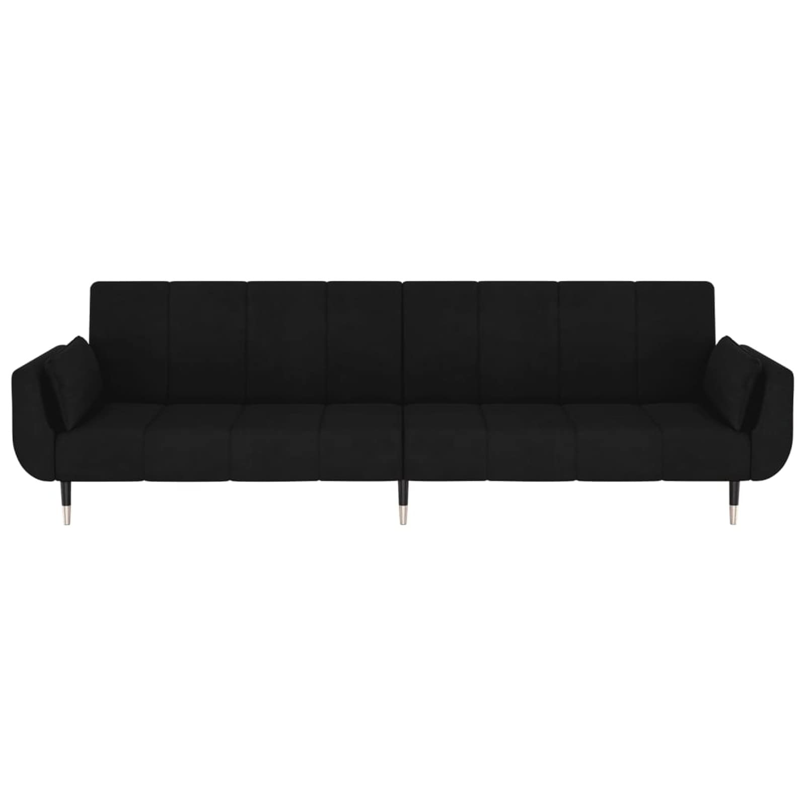 Lechnical Divano Letto a 2 Posti con 2 Cuscini Nero in Velluto,Mobili,Divani(SPU:337588)